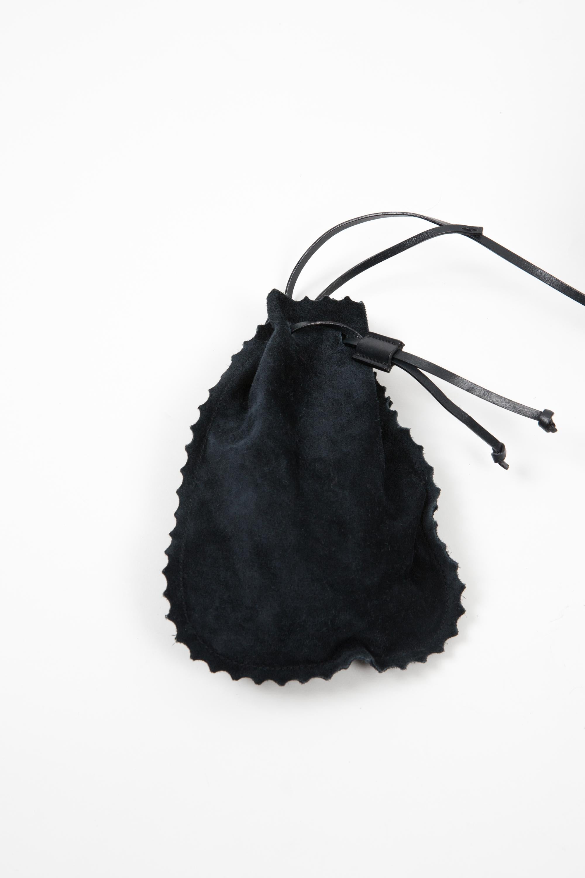 Prada Navy Leather Handbag 3