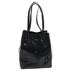 Prada Navy Leather Handbag