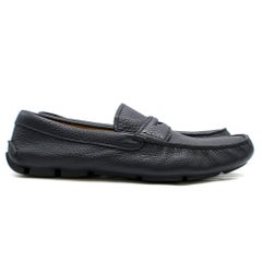 Prada Navy Leather Men's Loafers SIZE 8.5 UK