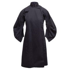 Prada Marineblaues langärmeliges Kleid
