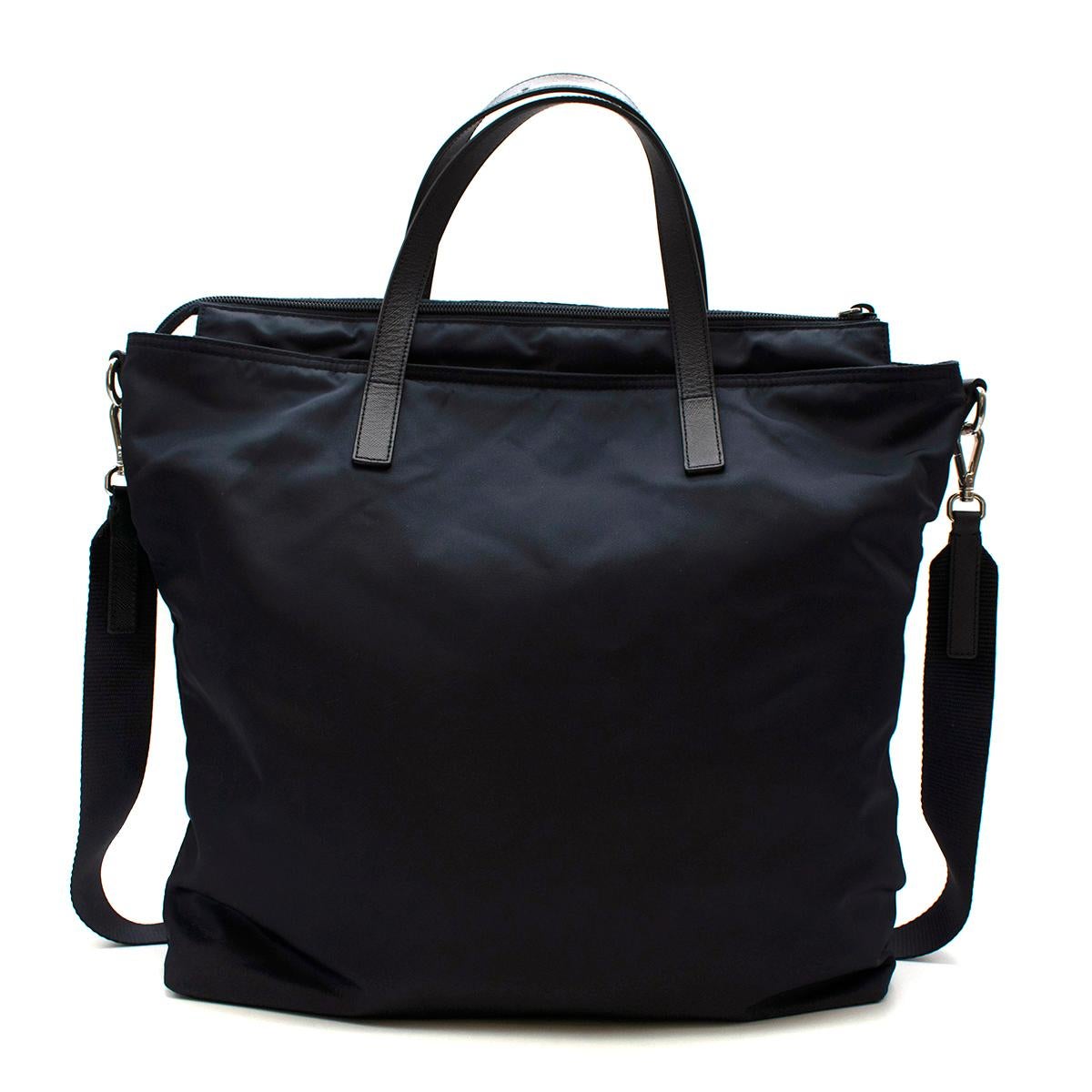 navy nylon handbag bag