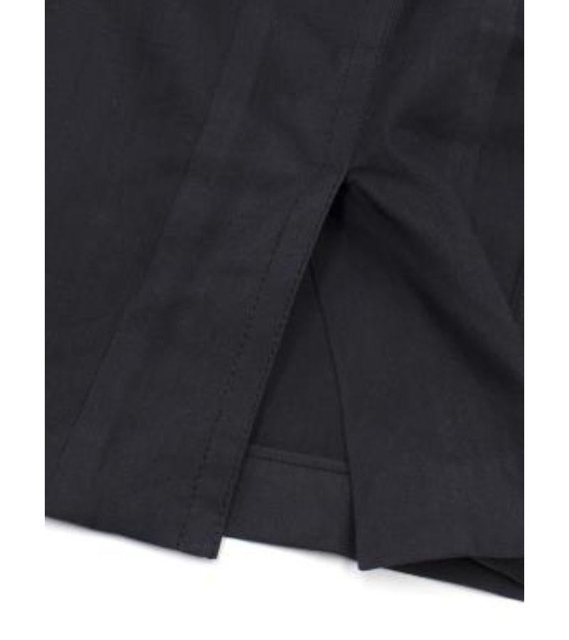Prada Navy Pencil Skirt For Sale 3
