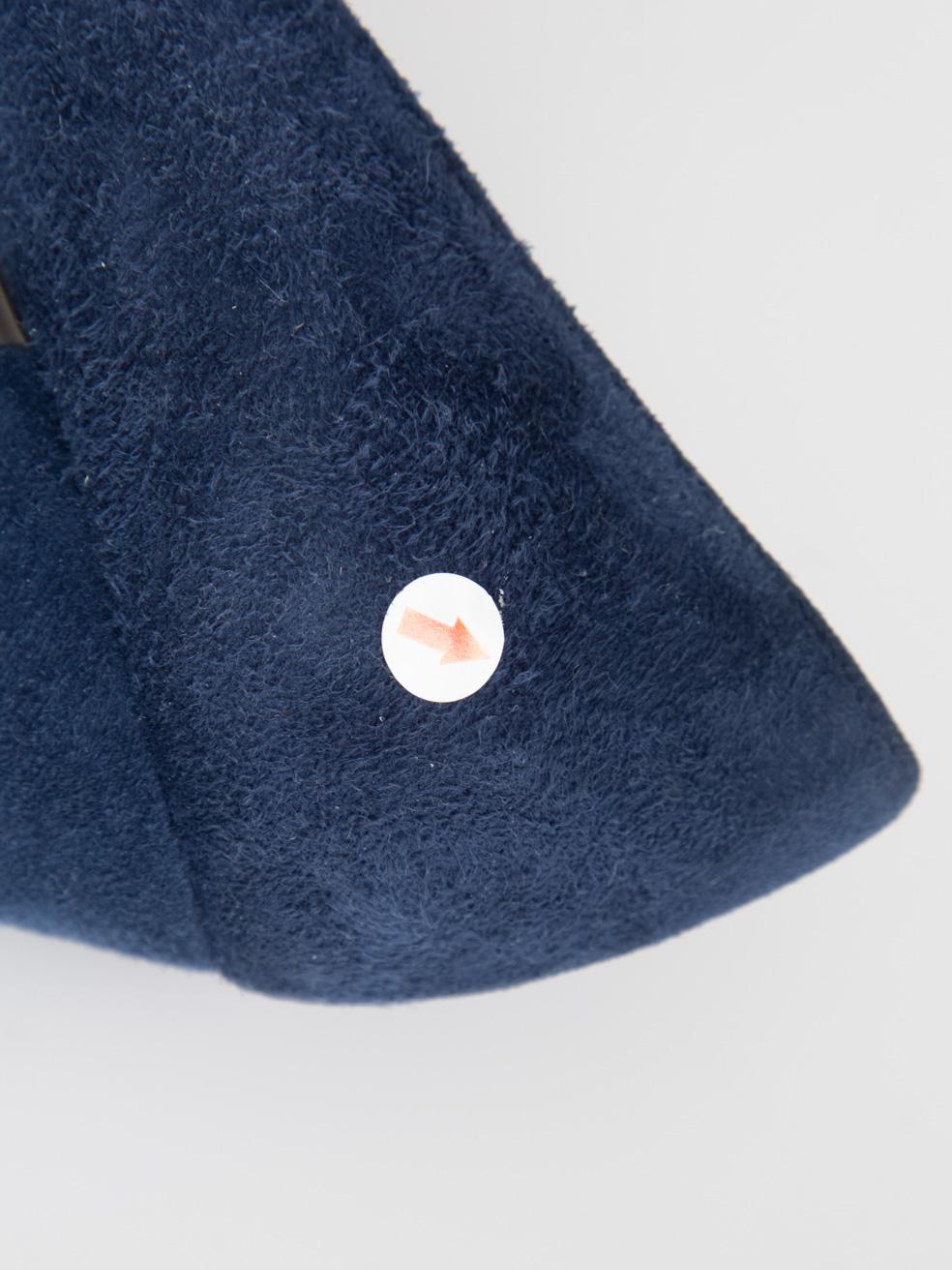 Prada - Escarpins en daim à bout pointu - Marine - Taille IT 37 en vente 3