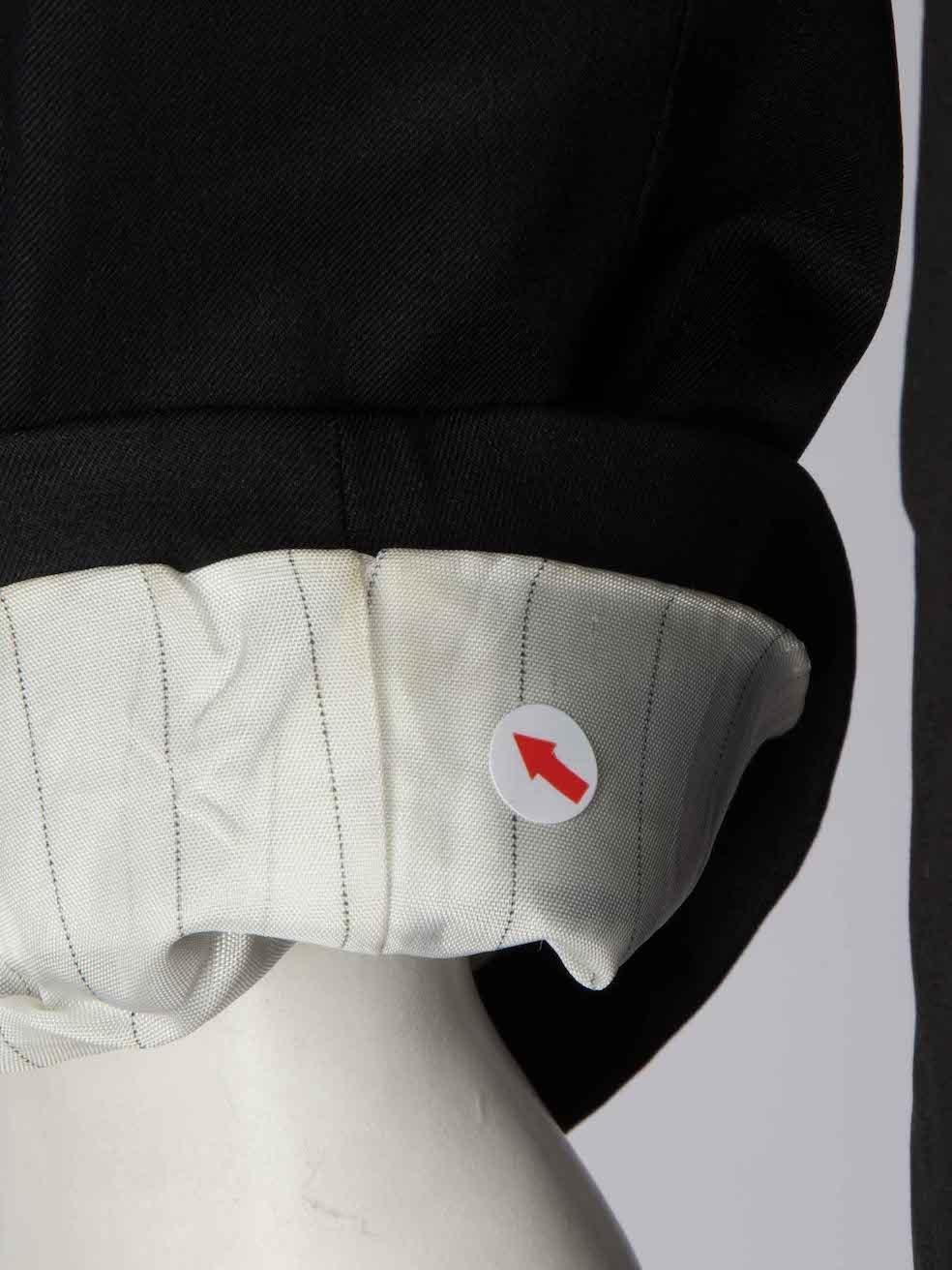Prada Navy Single Breasted Button Up Blazer Size 5XL For Sale 2
