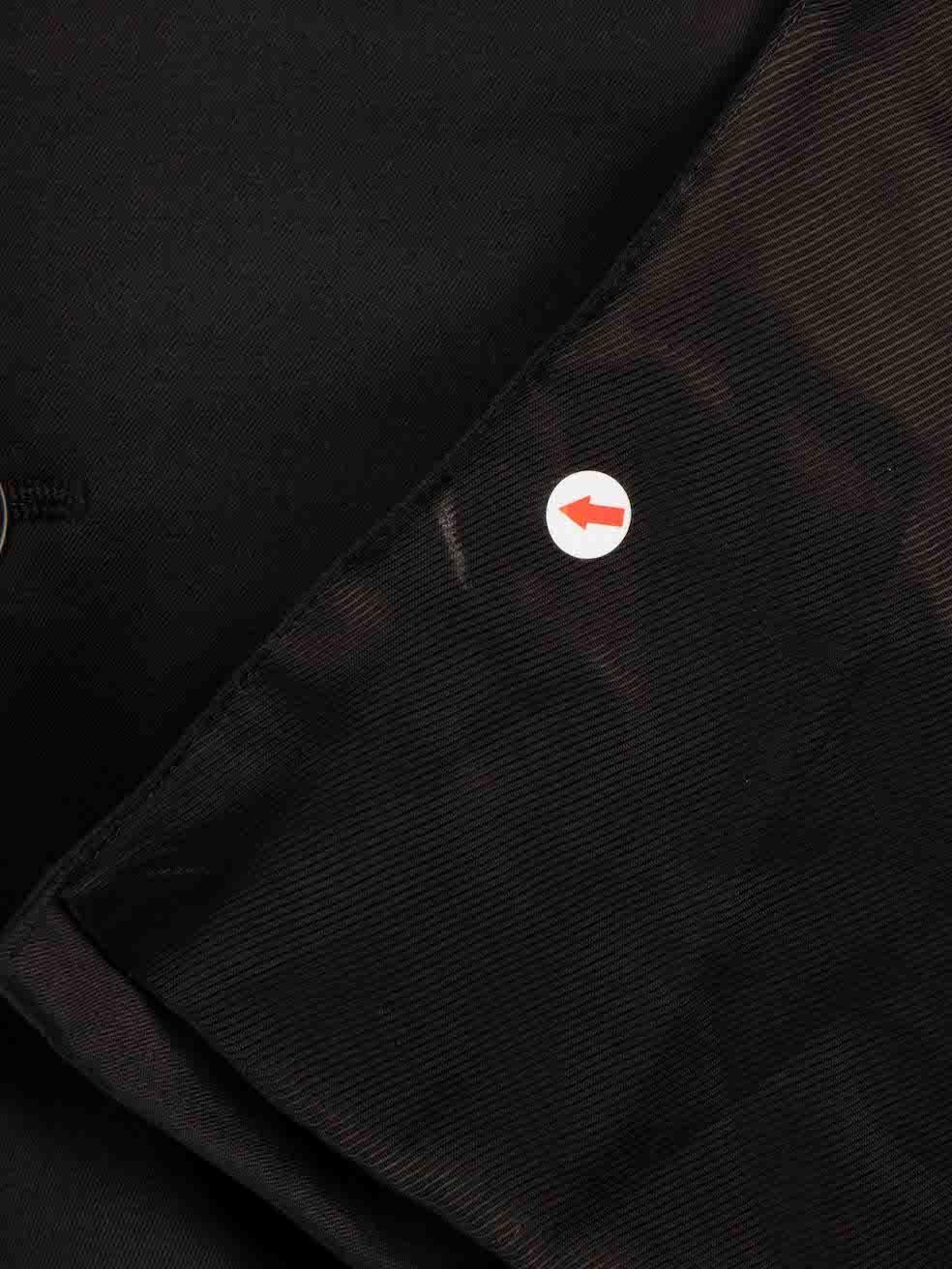 Blazer Prada azul marino de botonadura sencilla Talla 5XL en venta 3