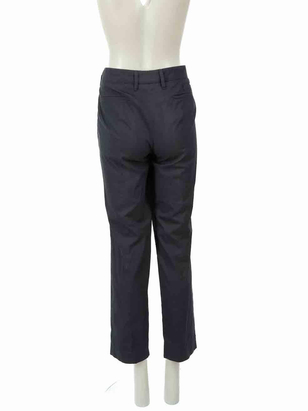 Prada Navy Straight Fit Trousers Size XL In Excellent Condition For Sale In London, GB