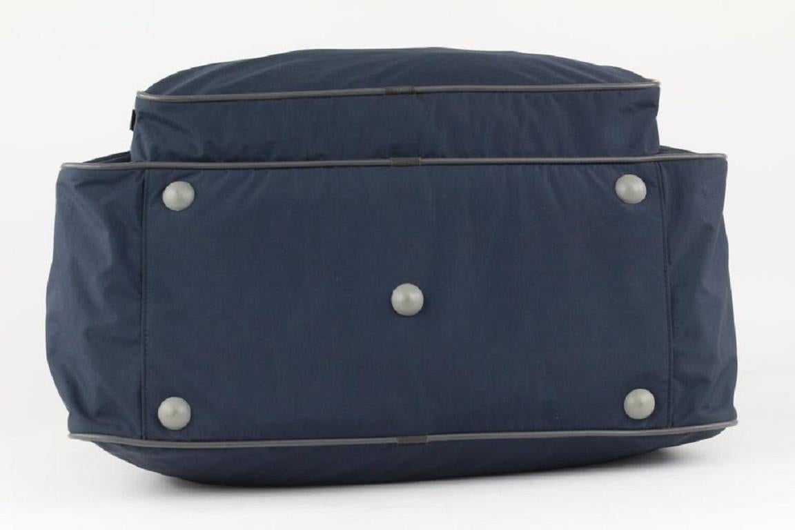 Bolso de viaje Prada Navy Tessuto Nylon 2way 6PR1020 3
