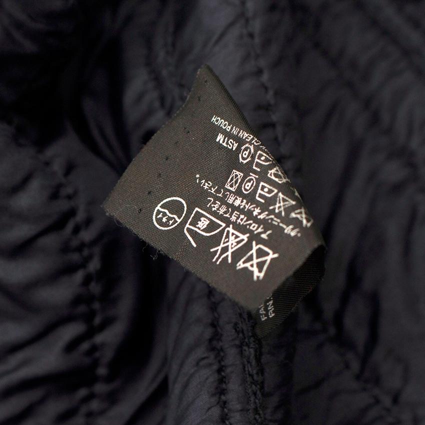 Prada Navy Wool-blend Beaded Lightweight Jacket - Size US 2 For Sale 4