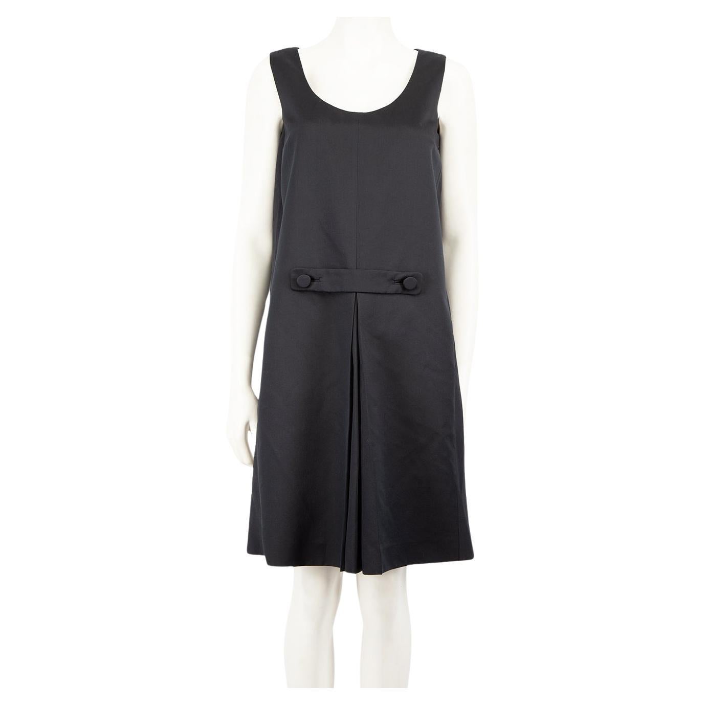 Prada Navy Wool Round Neck Dress Size S For Sale