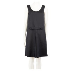 Prada Navy Wolle Rundhalsausschnitt Kleid Größe S