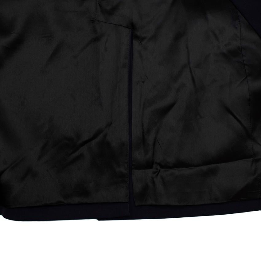 designer single breasted jacket navy