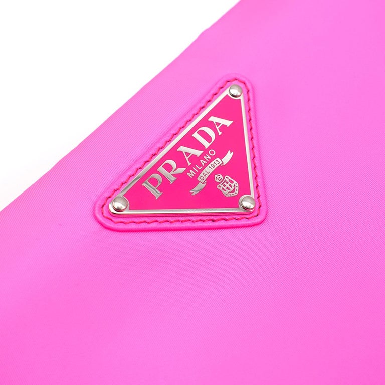 Re-nylon clutch bag Prada Pink in Polyester - 32597394