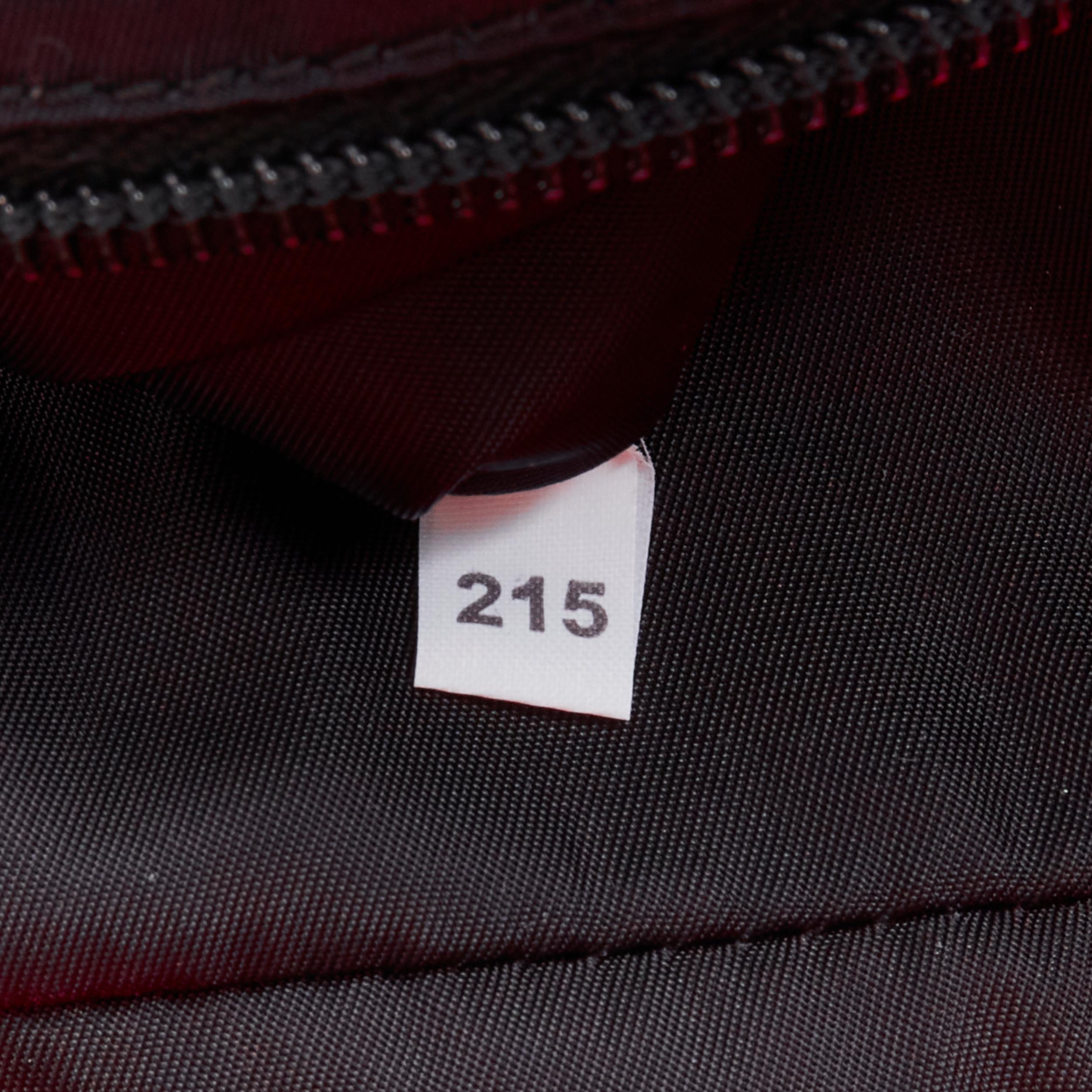 PRADA neon pink Tessuto nylon triangle logo small sling backpack bag For Sale 5