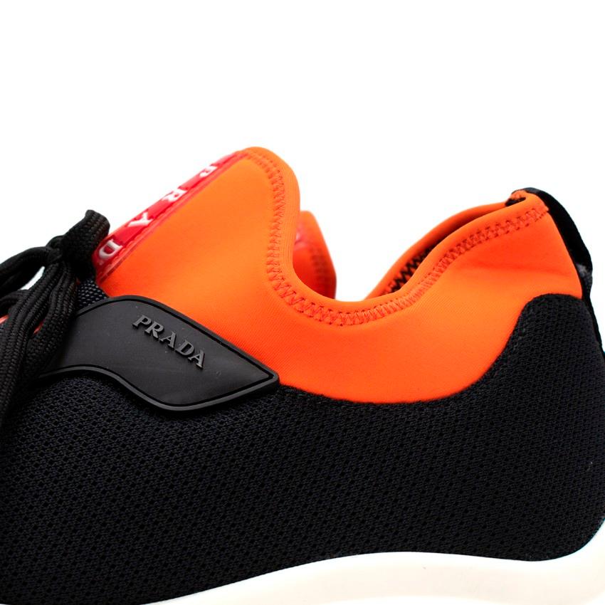 prada orange shoes