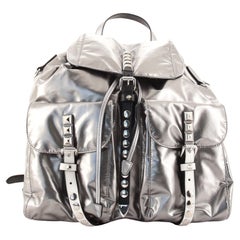 Prada New Vela Backpack Tessuto with Studded Leather
