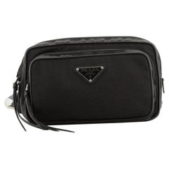 Prada New Vela Belt Bag Studded Tessuto Small