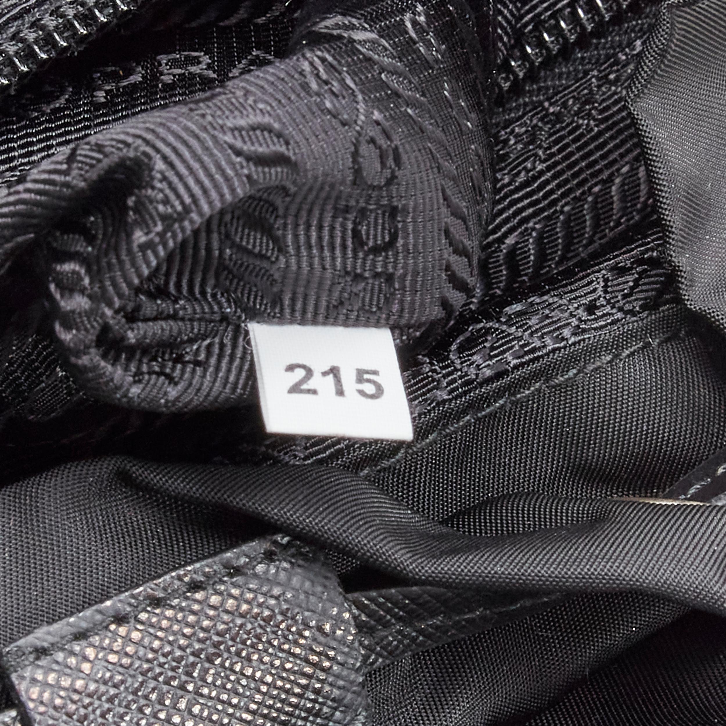 PRADA New Vela black Tessuto nylon punk studded flap backpack bag 4