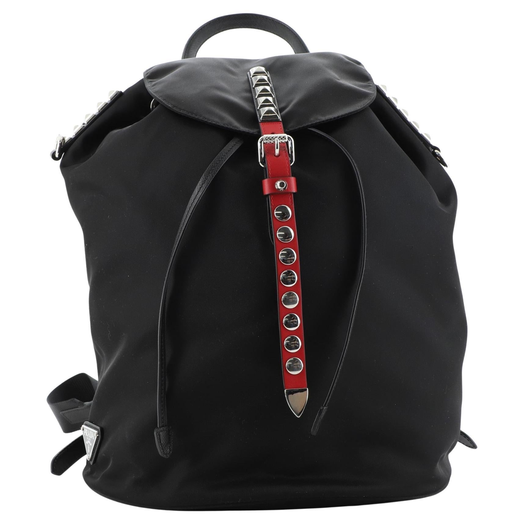 Prada Studded Backpack For Sale on 1stDibs prada school bag