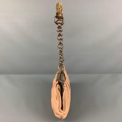 PRADA Nude Leather Lizard Handle Shoulder Bag