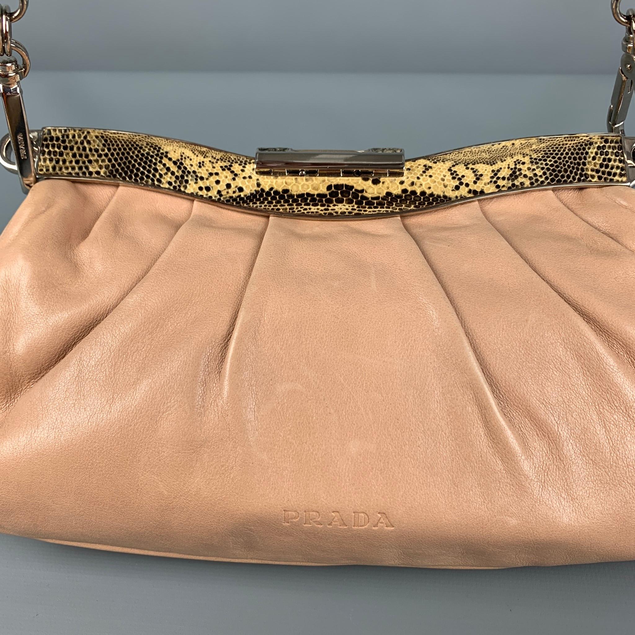 prada nude shoulder bag