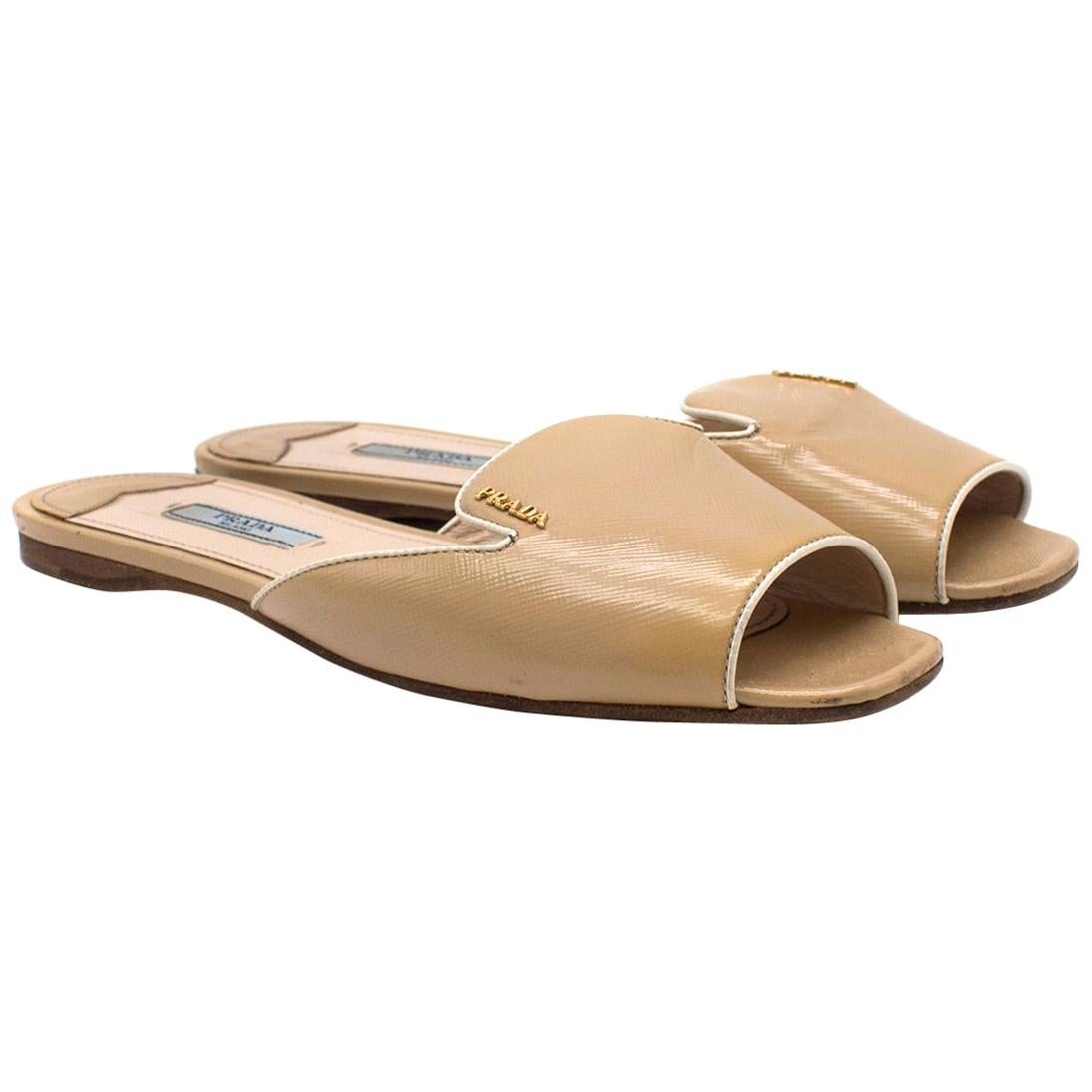 prada leather slides