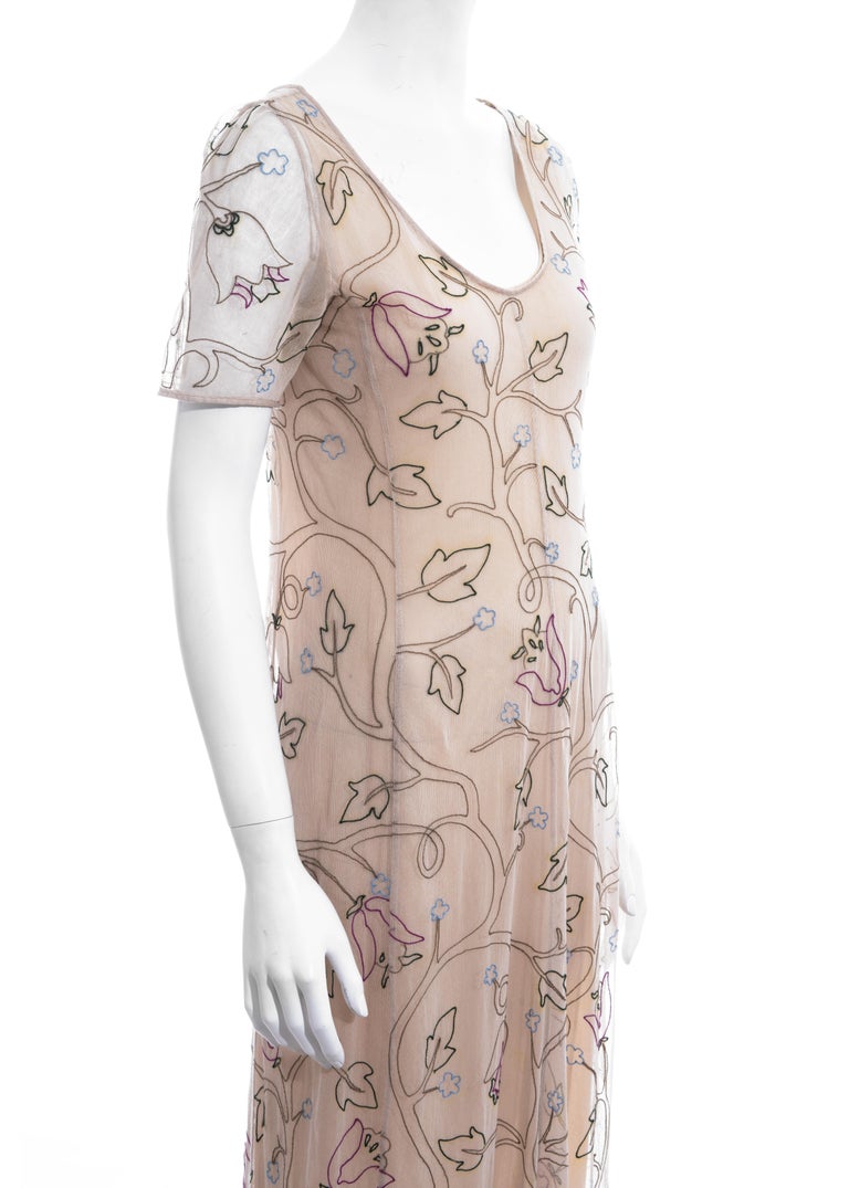 nude embroidered maxi dress All Over Embroidered Maxi Dress- Nude – Ethree Collective main image 0