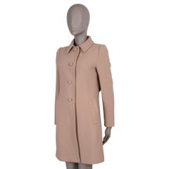 PRADA nude wool 2011 SERGE Coat Jacket 40 S