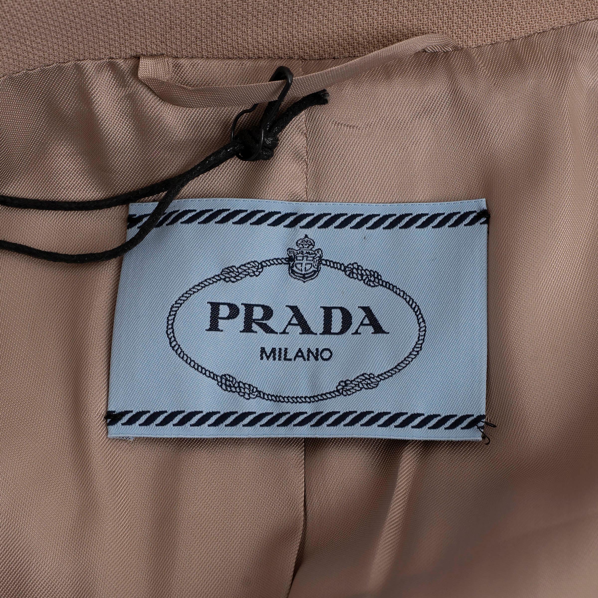 PRADA nackt Wolle 2011 SERGE Mantel Jacke 40 S im Angebot 1