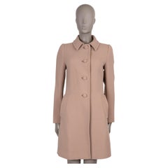 PRADA nude wool 2011 SERGE Coat Jacket 40 S