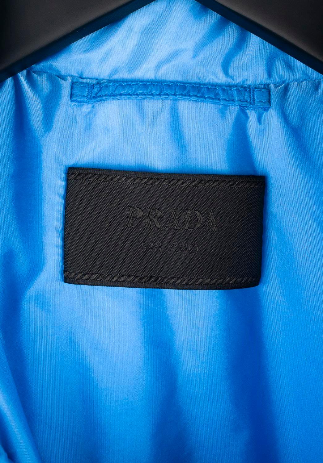 Prada Nylon blue jacket relaxed fit oversized Medium, S641  For Sale 2