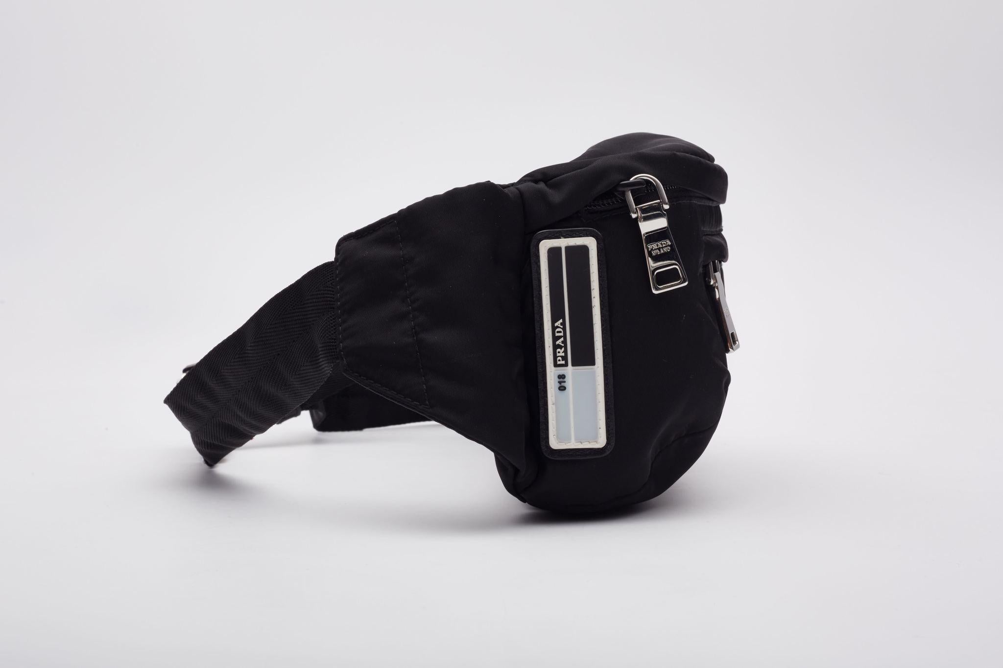 Prada Nylon Crossbody Bum Bag Black 018 For Sale 1