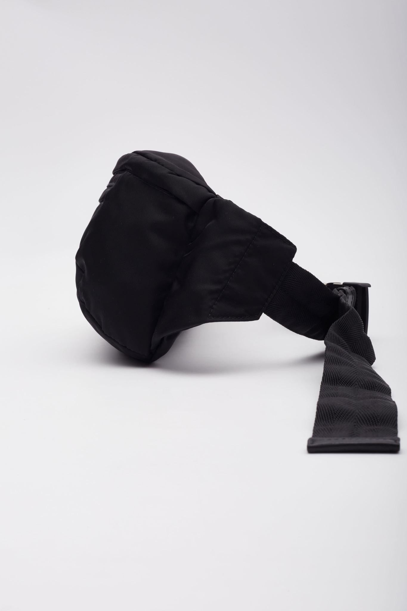 Prada Nylon Crossbody Bum Bag Black 018 For Sale 2