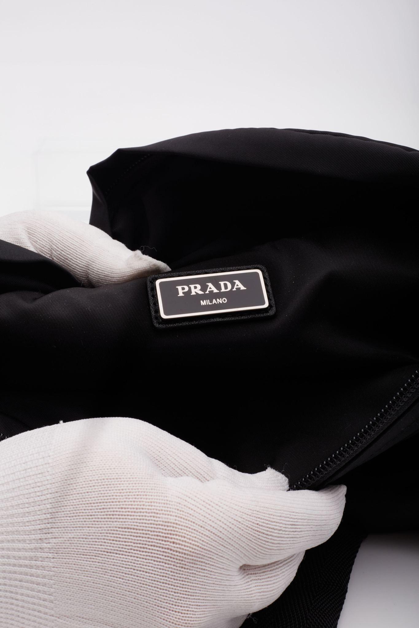 Prada Nylon Crossbody Bum Bag Black 018 For Sale 4