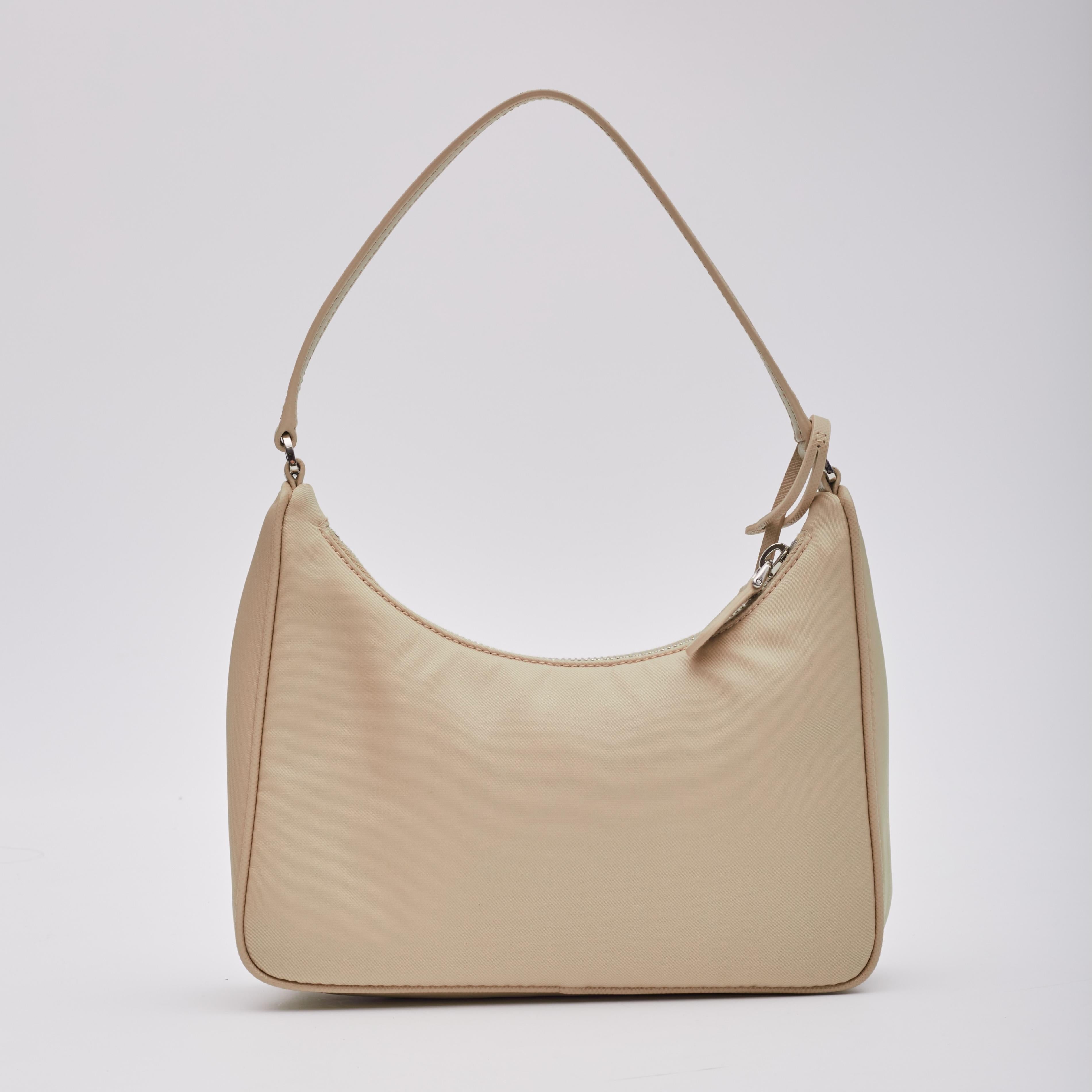 Prada Nylon Desert Beige Re-edition 2000 Bag Mini 1