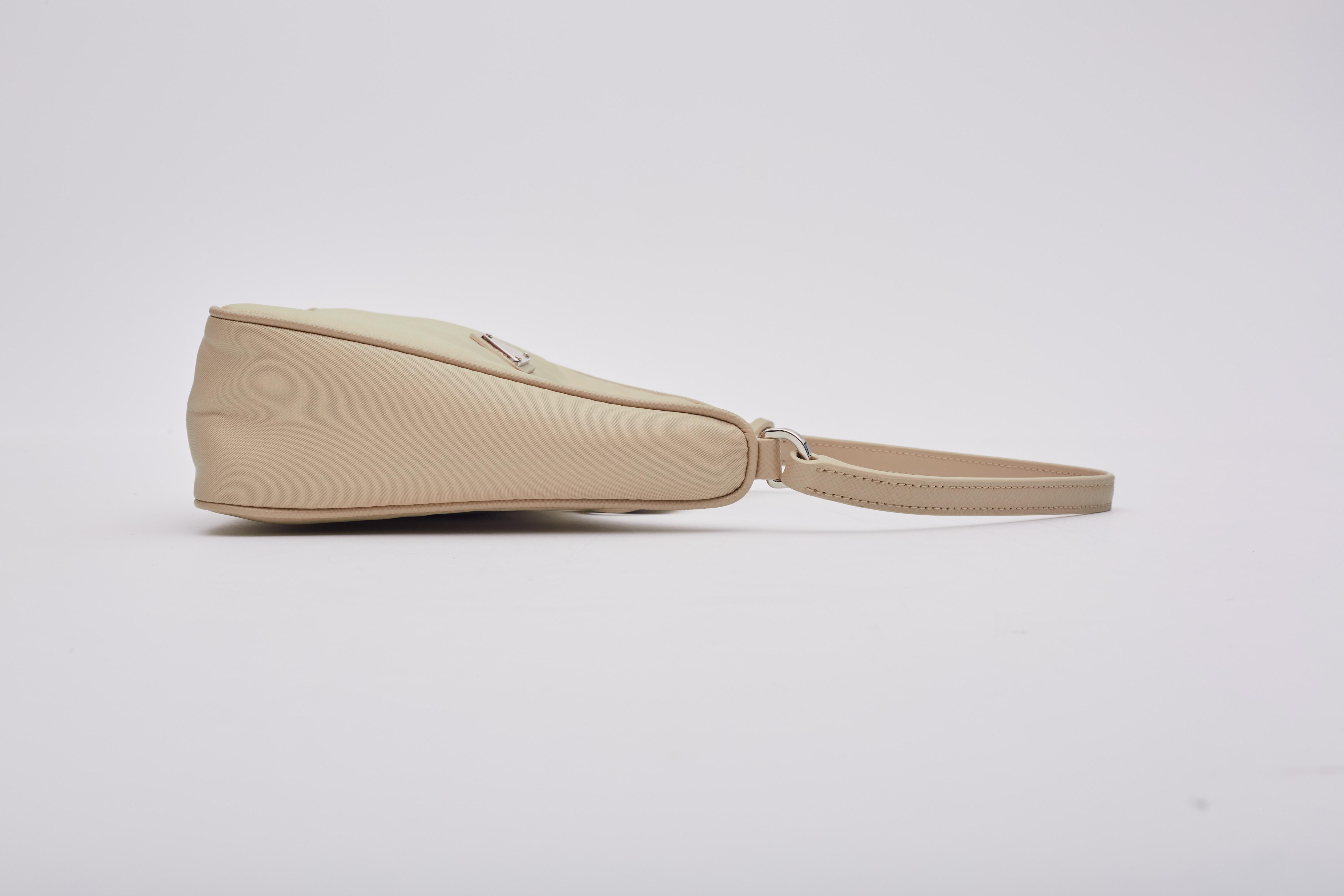 Prada Nylon Desert Beige Re-edition 2000 Bag Mini 3
