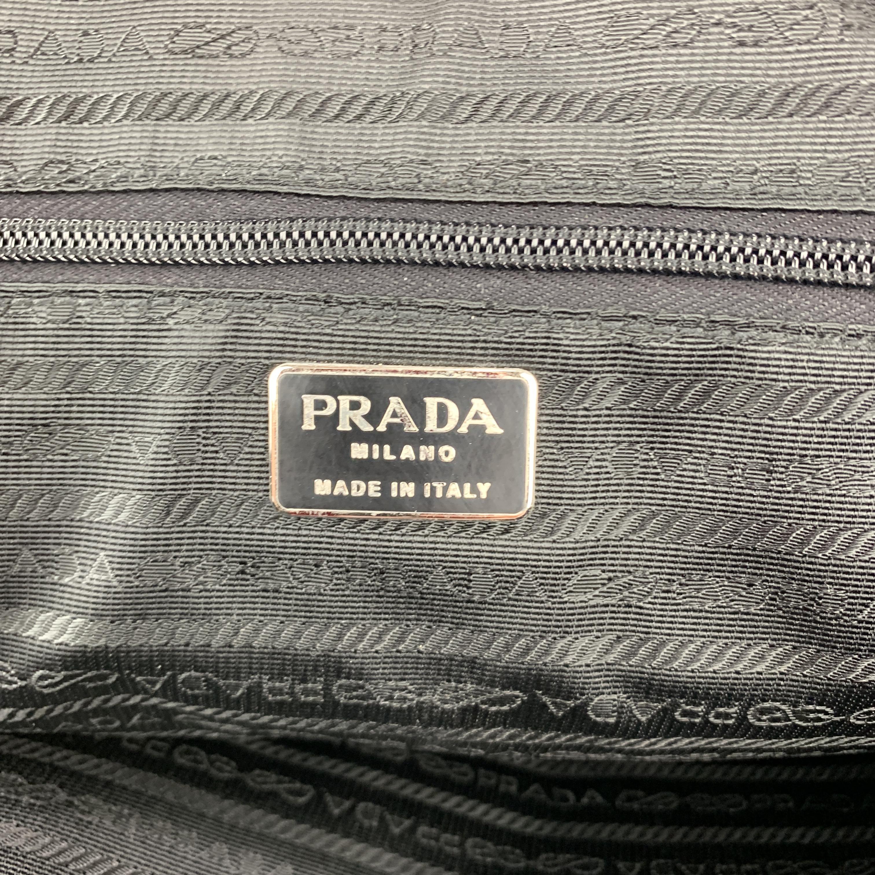 PRADA Nylon & Leather Double Snap Briefcase 1