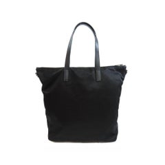 Prada Nylon Tote Bag — Black