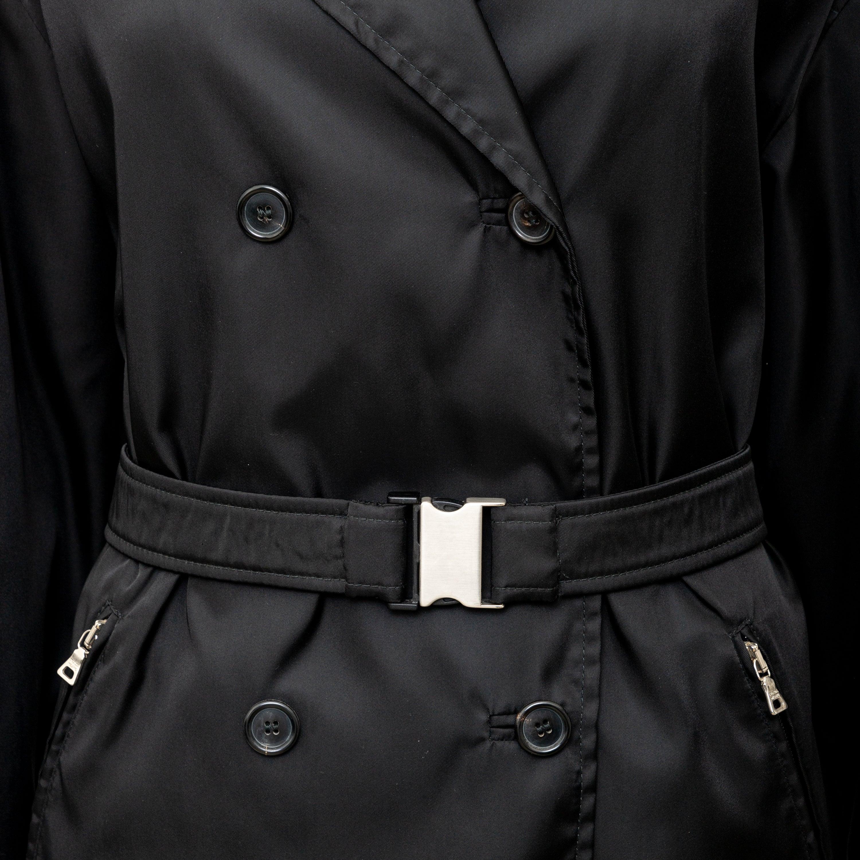 Prada Nylon Trench Coat - '10s In Excellent Condition For Sale In Milano, IT