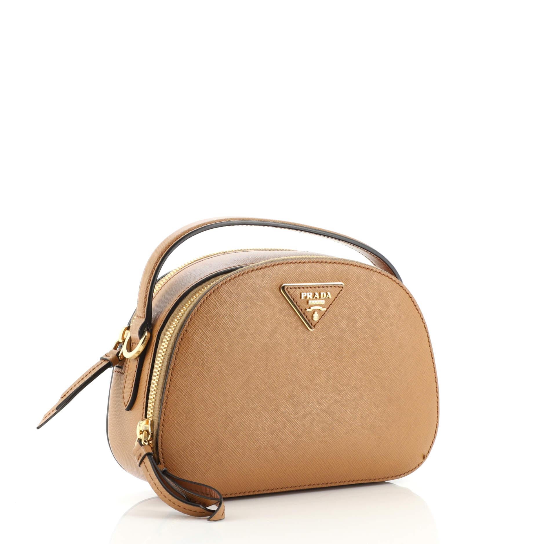 Prada Odette Saffiano Mini Bag - Pink