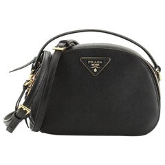 Prada Odette Convertible Belt Bag Saffiano Leather Black 2035251