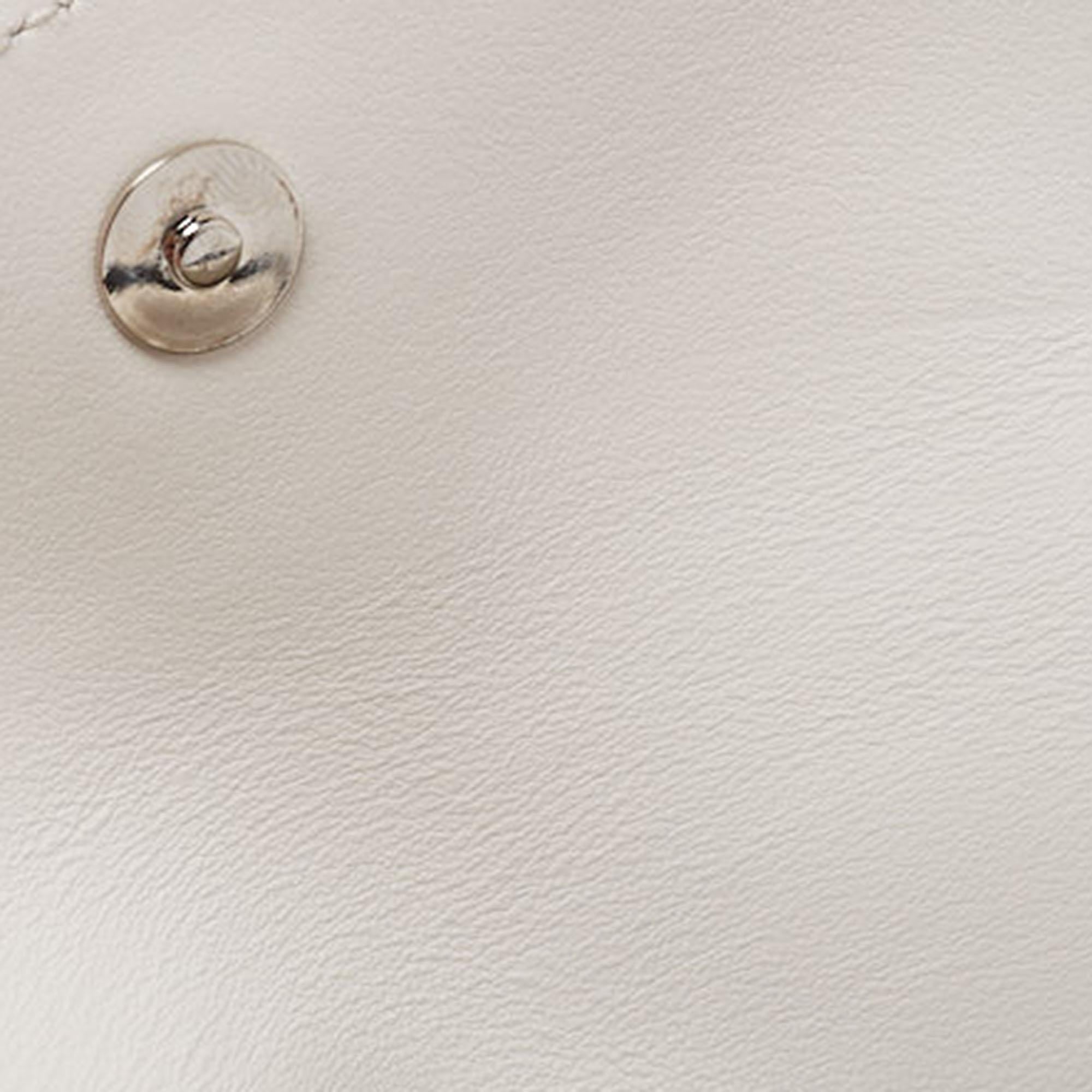Prada Off White Leather Mini Cleo Pochette 4