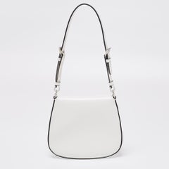 Prada Off White Leather Mini Cleo Pochette
