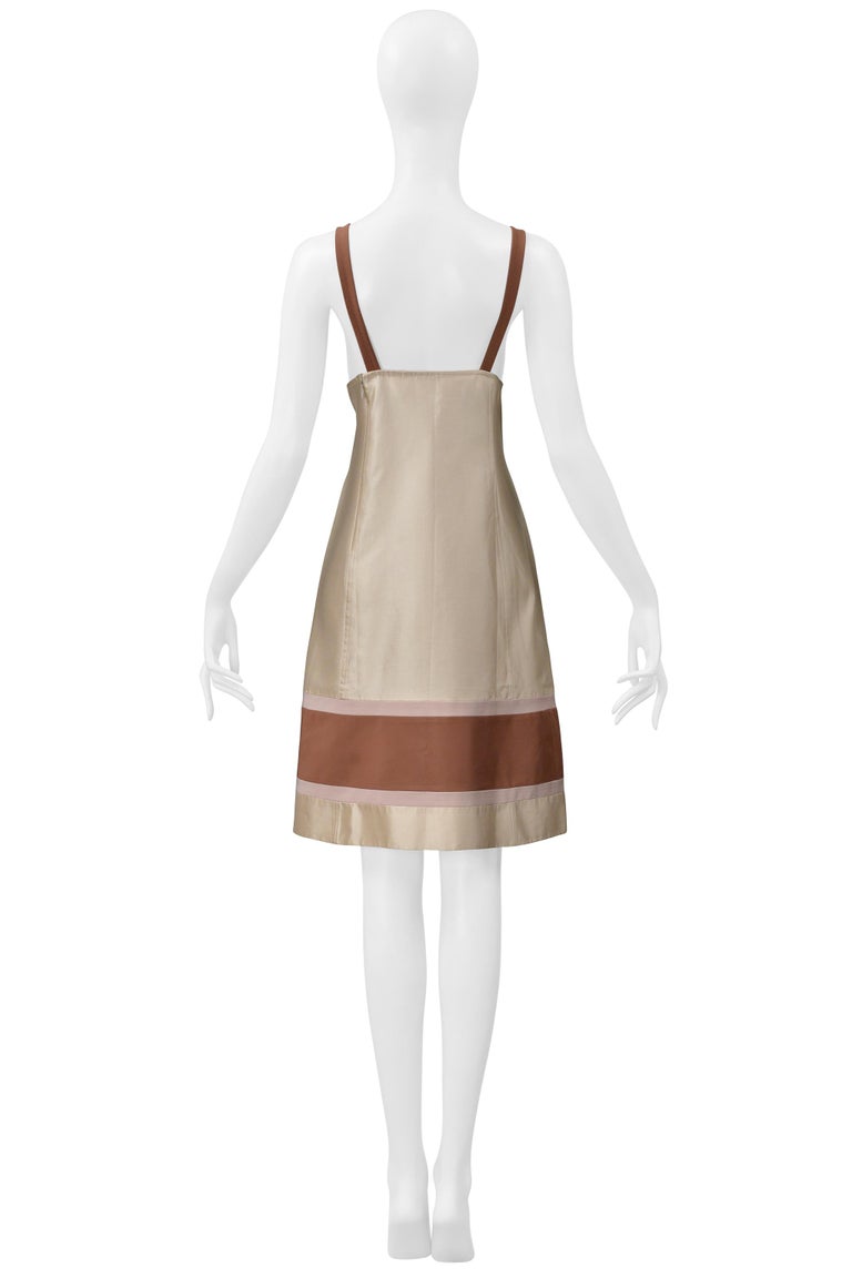 white christmas dresses Gorgeous Fall 2000 Prada Backless Ivory Bias Cut Silk Dress w Front Ga –  Shrimpton Couture main image 0