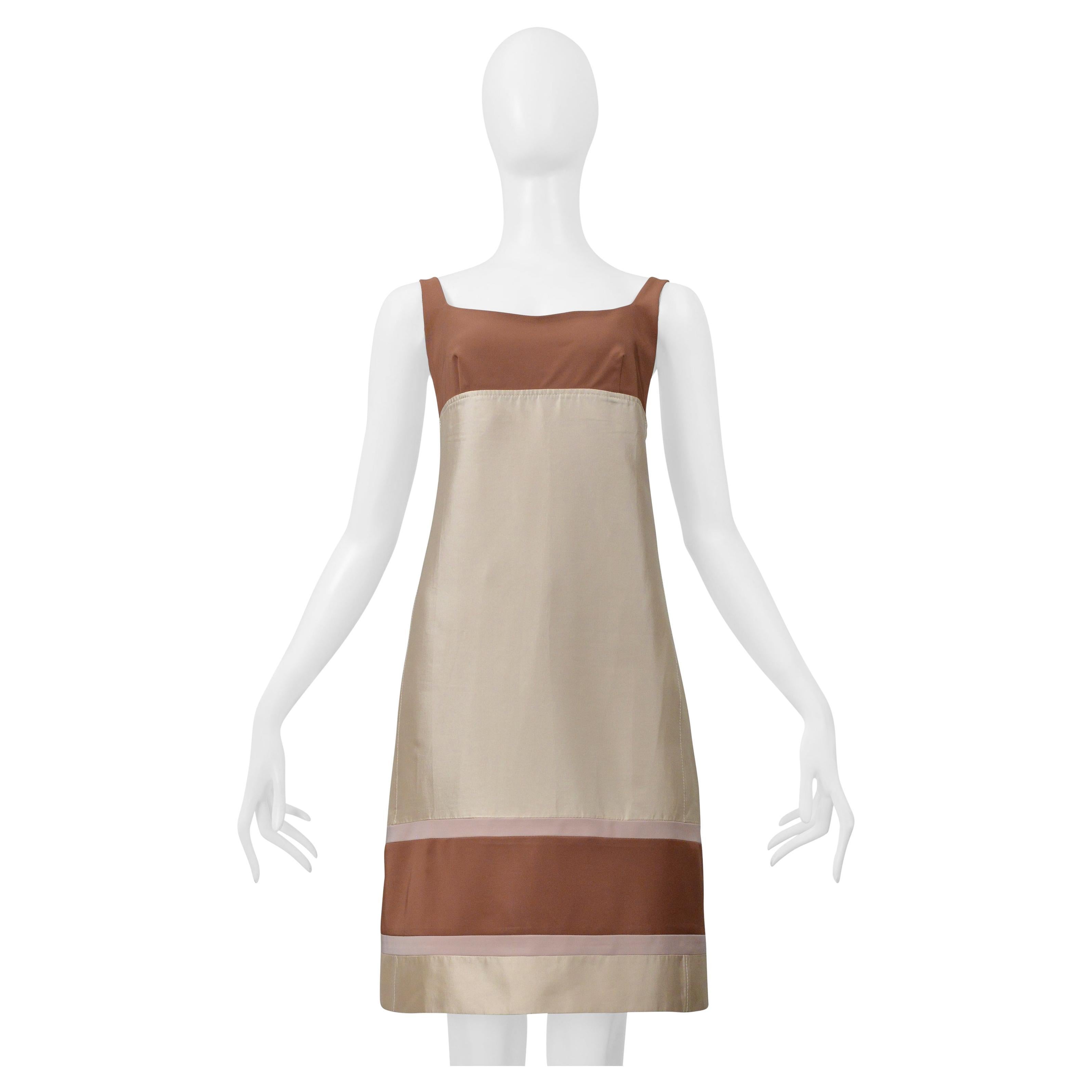 Prada Off-White Minimal Day Dress 1996 in vendita