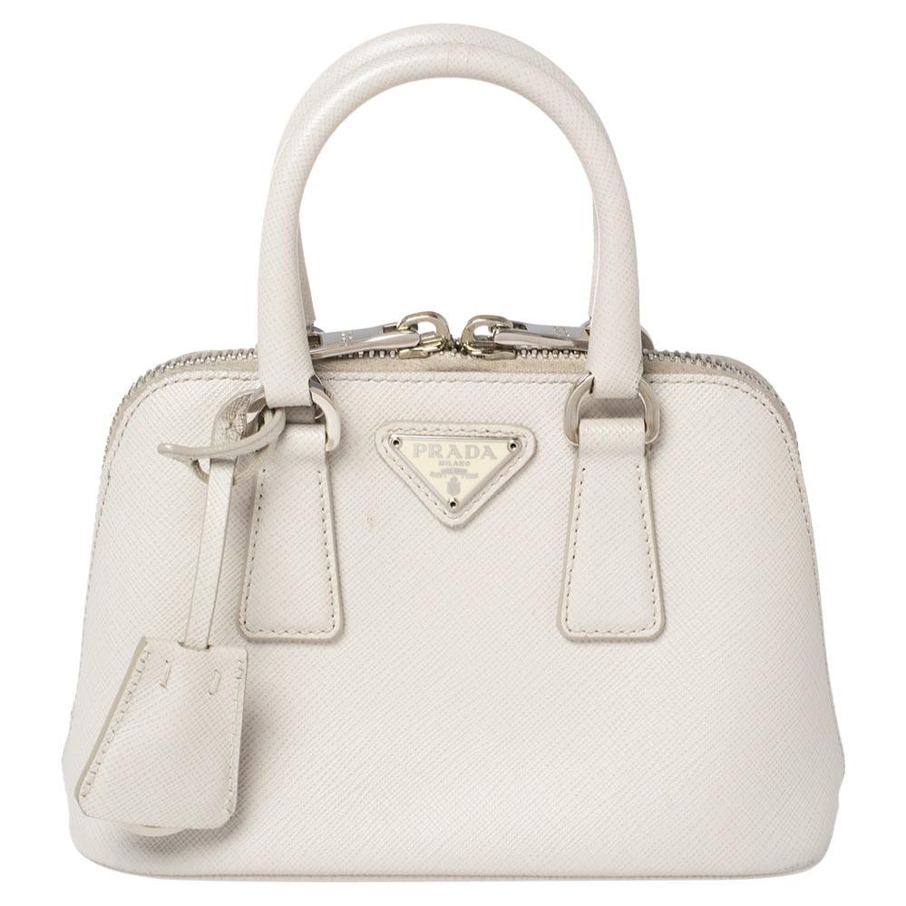 prada bag white