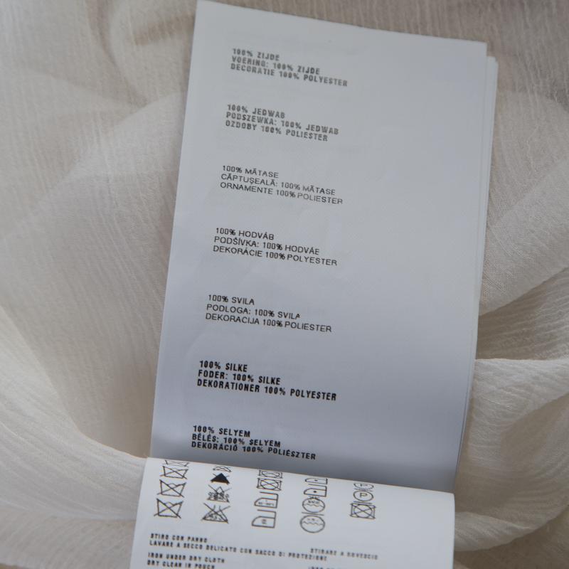 Prada Off White Sequined Silk Sleeveless Shift Dress S In Good Condition In Dubai, Al Qouz 2