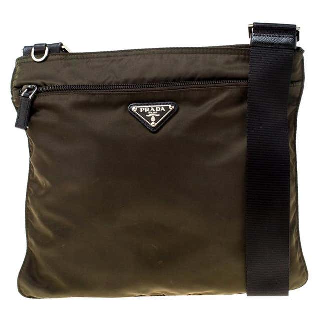 Prada Olive Green Nylon Crossbody Bag For Sale at 1stDibs | olive green ...