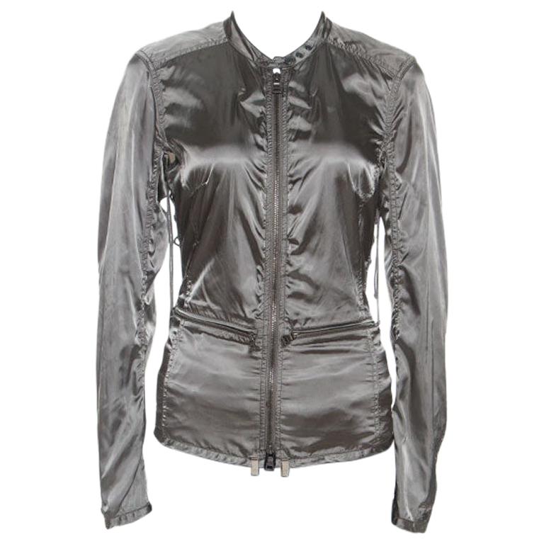 Prada Olive Green Nylon Sports Jacket M at 1stDibs | prada sports jacket