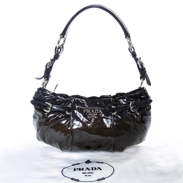 Prada Ombre Patent Baguette Shoulderbag For Sale At 1stdibs