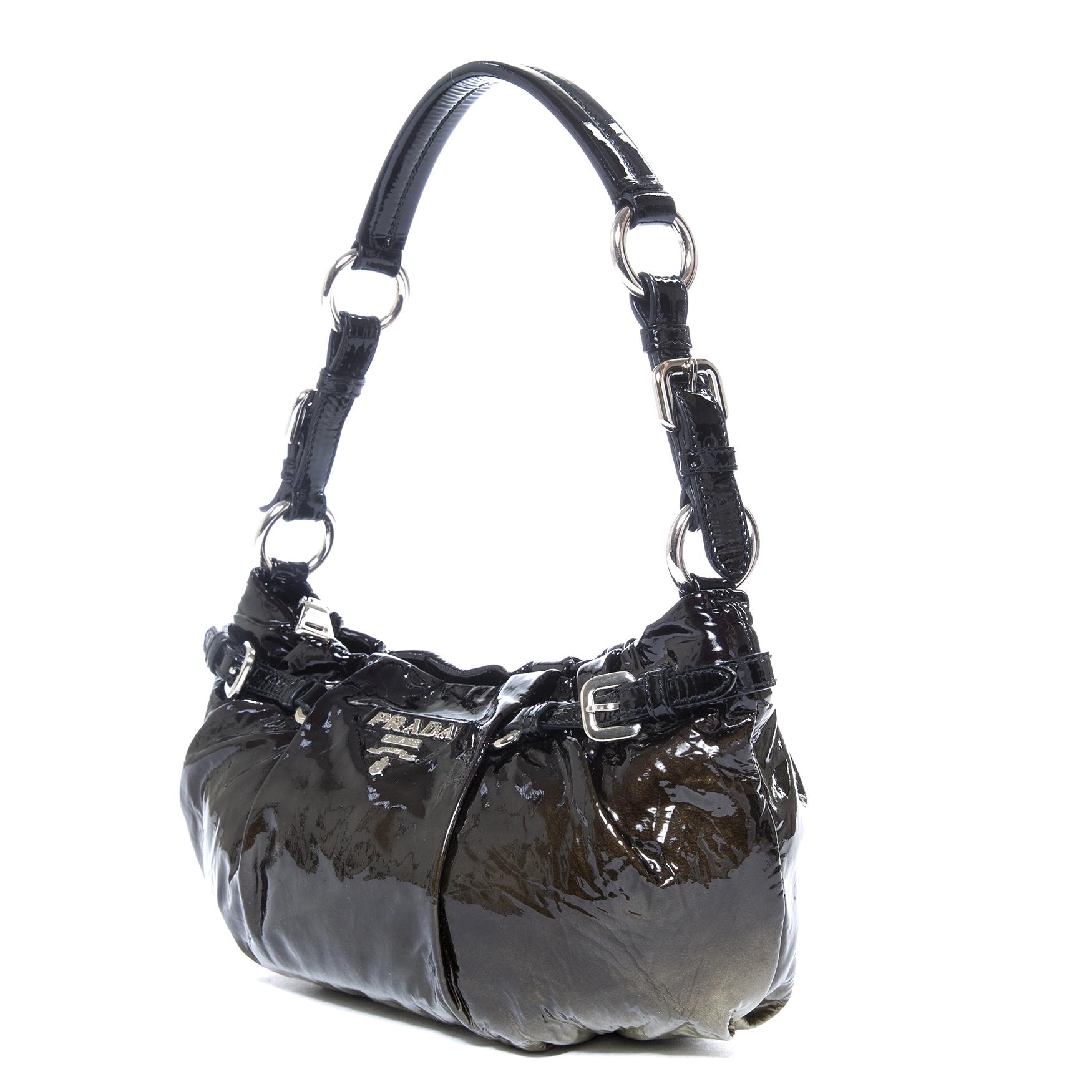 prada baguette bag black